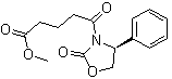 结构式 CAS# 477558-79-5, (4S)-delta,2-二氧代-4-苯基-3-恶唑烷戊酸甲酯