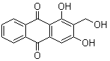 structure of CAS# 478-08-0, 1,3-Dihydroxy-2-(hydroxymethyl)anthraquinone;Henine; Lucidin; Lucidin (quinone); NSC 30546