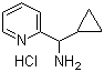 环丙基(吡啶-2-基)甲胺盐酸盐分子结构 (CAS 478263-93-3)