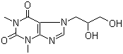 Diprophylline molecular structure (CAS 479-18-5)