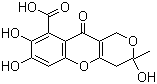 structure of CAS# 479-66-3, Fulvic acid;4,10-Dihydro-3,7,8-trihydroxy-3-methyl-10-oxo-1H,3H-pyrano[4,3-b][1]benzopyran-9-carboxylic acid