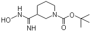 tert-Butyl 3-[amino(hydroxyimino)methyl]-1-piperidinecarboxylate molecular structure (CAS 479080-28-9)