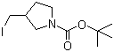 structure of CAS# 479622-36-1, tert-Butyl 3-(iodomethyl)pyrrolidine-1-carboxylate;3-Iodomethylpyrrolidine-1-carboxylic acid tert-butyl ester