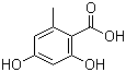 structure of CAS# 480-64-8, 2,4-Dihydroxy-6-methylbenzoic acid