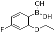 结构式 CAS# 480438-58-2, 2-乙氧基-4-氟苯硼酸