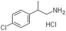 2-(4-Chlorophenyl)propan-1-amine hydrochloride molecular structure (CAS 4806-79-5)