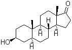 structure of CAS# 481-29-8, Epiandrosterone;3beta-Hydroxy-5alpha-androstan-17-one; Isoandrosterone