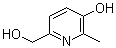 5-Hydroxy-6-methyl-2-pyridinemethanol molecular structure (CAS 4811-16-9)