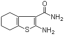 结构式 CAS# 4815-28-5, 2-氨基-4,5,6,7-四氢苯并[b]噻吩-3-甲酰胺