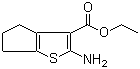 Ethyl 2-aminocyclopenta[b]thiophene-3-carboxylate molecular structure (CAS 4815-29-6)
