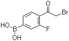 B-[4-(2-Bromoacetyl)-3-fluorophenyl]boronic acid molecular structure (CAS 481725-36-4)