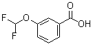 3-(二氟甲氧基)苯甲酸分子结构 (CAS 4837-19-8)