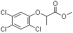 structure of CAS# 4841-20-7, Fenoprop methyl ester;Fenoprop-methyl; Methyl 2-(2,4,5-trichlorophenoxy)propionate; Silvex methyl ester; (±)-Fenoprop methyl ester; 2-(2,4,5-Trichlorophenoxy)propionic acid methyl ester