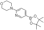 结构式 CAS# 485799-04-0, 6-(吗啉-4-基)吡啶-3-硼酸频哪醇酯