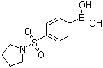 结构式 CAS# 486422-57-5, 4-(吡咯烷-1-基磺酰基)苯硼酸