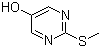 2-(甲硫基)-5-羟基嘧啶分子结构 (CAS 4874-33-3)
