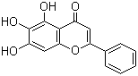 黄芩素分子结构 (CAS 491-67-8)