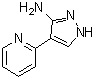 structure of CAS# 493038-87-2, 4-(Pyridin-2-yl)-1H-pyrazol-3-amine;4-(2-Pyridinyl)-1H-pyrazol-3-amine; 3-Amino-4-(pyridin-2-yl)pyrazole