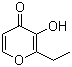 结构式 CAS# 4940-11-8, 乙基麦芽酚; 2-乙基-3-羟基-4-吡喃酮