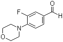 结构式 CAS# 495404-90-5, 3-氟-4-吗啉-4-基苯甲醛