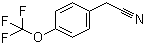 structure of CAS# 49561-96-8, 4-(Trifluoromethoxy)phenylacetonitrile ;4-Trifluoromethoxybenzyl cyanide