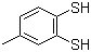 甲苯-3,4-二硫酚分子结构 (CAS 496-74-2)