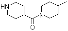 结构式 CAS# 496057-63-7, 4-甲基-1-(4-哌啶基羰基)哌啶