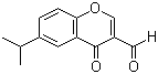 结构式 CAS# 49619-58-1, 6-异丙基-4-氧代-4H-1-苯并吡喃-3-甲醛