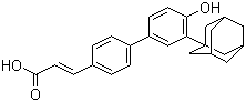 structure of CAS# 496868-77-0, Adarotene;(2E)-3-(4'-Hydroxy-3'-tricyclo[3.3.1.1(3,7)]dec-1-yl[1,1'-biphenyl]-4-yl)-2-propenoic acid