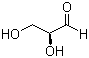 structure of CAS# 497-09-6, L-Glyceraldehyde;L-2,3-Dihydroxypropanal; L-2,3-Dihydroxypropionaldehyde; L-Aldotriose; L-(-)-Glyceraldehyde; L-Glycerose; (S)-2,3-Dihydroxy-propanal
