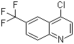 structure of CAS# 49713-56-6, 4-Chloro-6-(trifluoromethyl)quinoline
