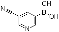 structure of CAS# 497147-93-0, 5-Cyanopyridine-3-boronic acid
