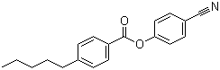 structure of CAS# 49763-64-6, 4-Cyanophenyl 4-pentylbenzoate;p-Cyanophenyl p-pentylbenzoate