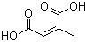 structure of CAS# 498-23-7, Citraconic acid;(Z)-2-Methyl-2-butenedioic acid; cis-Methylbutenedioic acid