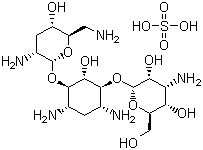 structure of CAS# 49842-07-1, Tobramycin sulfate;O-[3-Amino-3-deoxy-alpha-D-glucopyranosyl-(1¡ú6)]-O-[2,6-diamino-2,3,6-trideoxy-alpha-D-ribohexopyranosyl-(1¡ú4)]-2-deoxy-D-streptamine sulfate