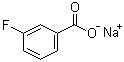 structure of CAS# 499-57-0, Sodium 3-fluorobenzoate;Sodium m-fluorobenzoate