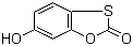 structure of CAS# 4991-65-5, Tioxolone;6-Hydroxy-1,3-benzoxathiol-2-one