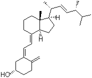 Vitamin D2 molecular structure (CAS 50-14-6)
