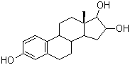结构式 CAS# 50-27-1, 雌三醇