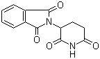结构式 CAS# 50-35-1, 沙利度胺; 酞咪哌啶酮; N-(2,6-二氧代-3-哌啶基)-邻苯二甲酰亚胺