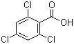 structure of CAS# 50-43-1, 2,4,6-Trichlorobenzoic acid