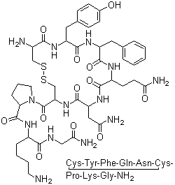 Lypressin molecular structure (CAS 50-57-7)