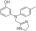 结构式 CAS# 50-60-2, 酚妥拉明; 3-[[(4,5-二氢-1H-咪唑-2-基)甲基](4-甲苯基)氨基]苯酚
