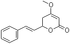 结构式 CAS# 500-64-1, 醉椒素; 5,6-二氢-4-甲氧基-6-(2-苯基乙烯基)-2H-吡喃-2-酮