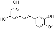 structure of CAS# 500-65-2, Rhapontigenin;(E)-5-[2-(3-Hydroxy-4-methoxyphenyl)ethenyl]-1,3-benzenediol