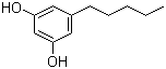 结构式 CAS# 500-66-3, 3,5-二羟基戊苯; 5-戊基间苯二酚; 1,3-二羟基-5-戊基苯