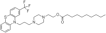 structure of CAS# 5002-47-1, Fluphenazine decanoate ;Fluphenazine O-decanoate