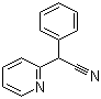 结构式 CAS# 5005-36-7, alpha-(2-吡啶基)-苯乙腈