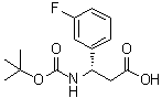 (betaS)-beta-[[(1,1-Dimethylethoxy)carbonyl]amino]-3-fluorobenzenepropanoic acid molecular structure (CAS 500770-72-9)