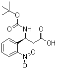 (betaS)-beta-[[(1,1-Dimethylethoxy)carbonyl]amino]-2-nitrobenzenepropanoic acid molecular structure (CAS 500770-83-2)